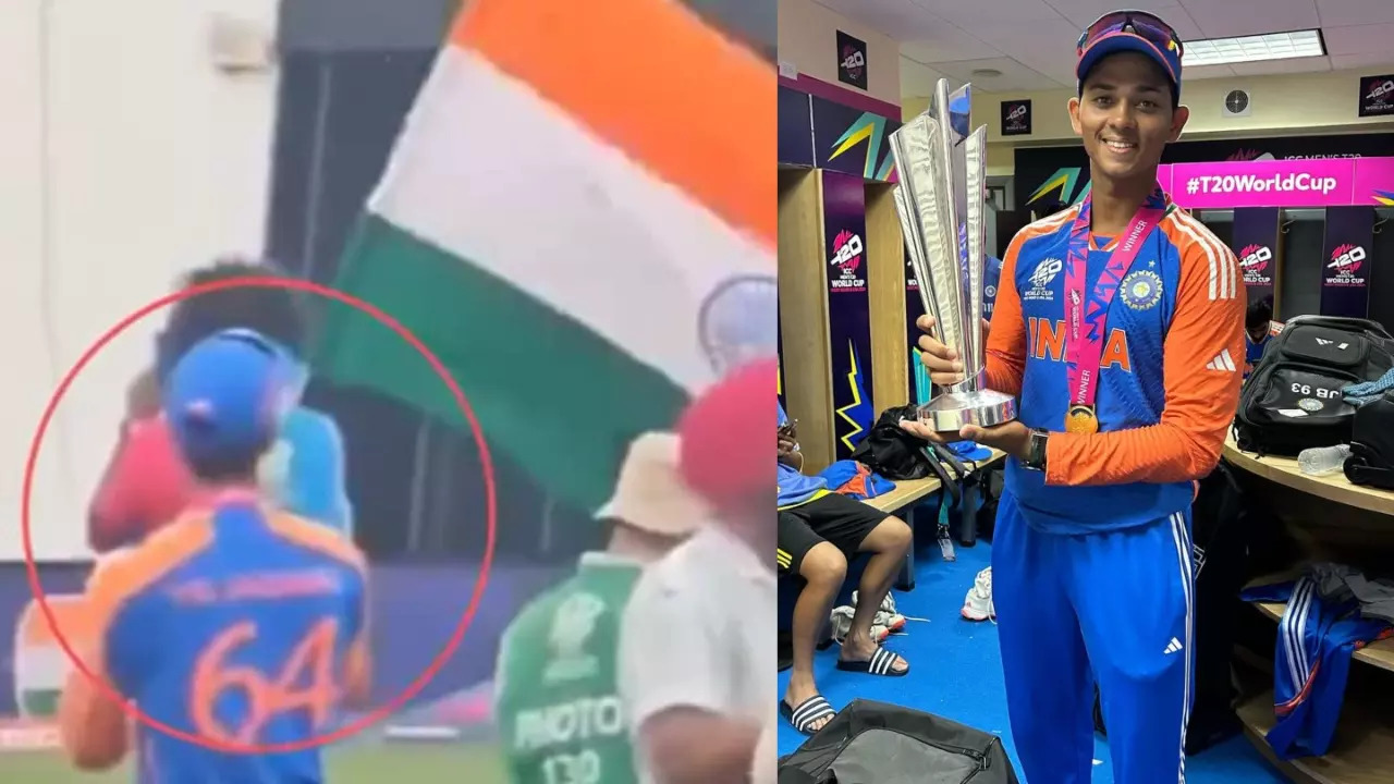 Yashasvi Jaiswal's Celebration With National Flag Goes VIRAL After India Lift T20 World Cup 2024 | WATCH