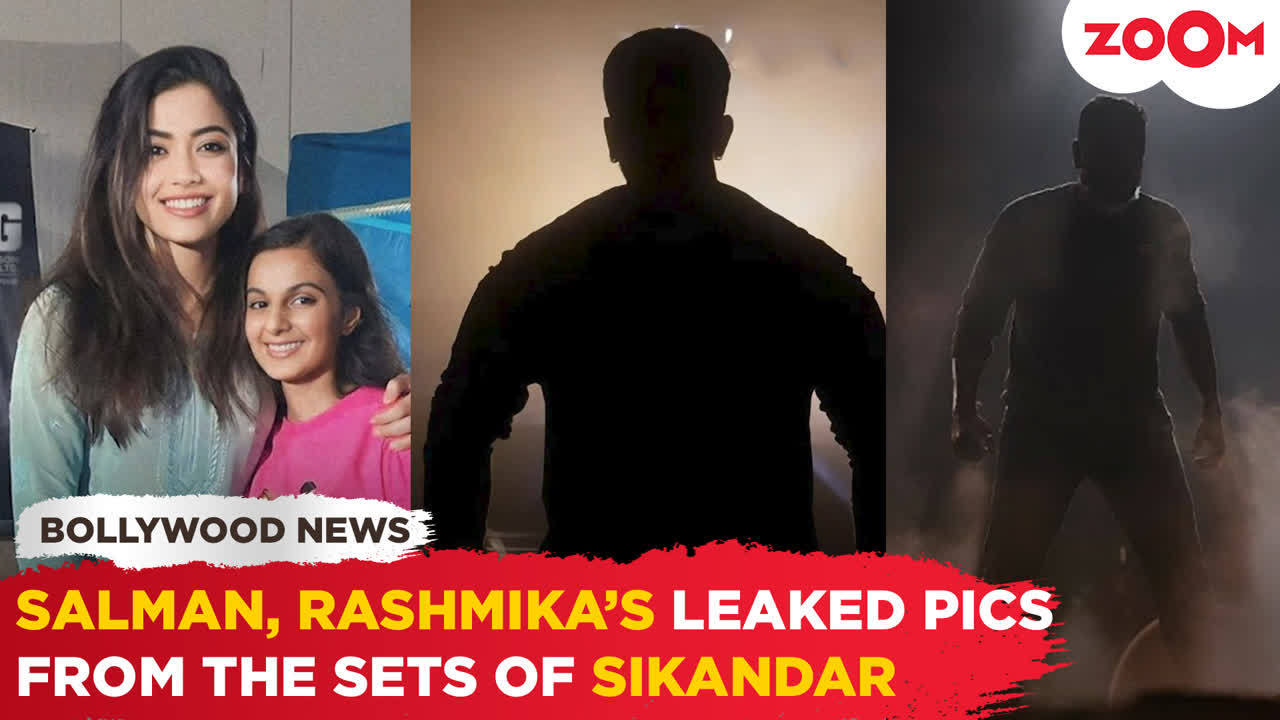 Leaked photos of Salman Khan and Rashmika Mandanna on Sikandar set