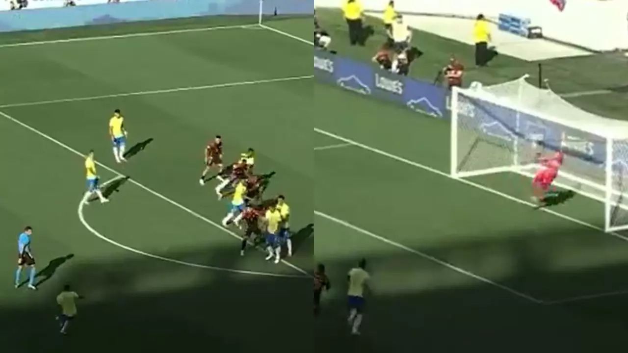 Raphinha goal against Brazil