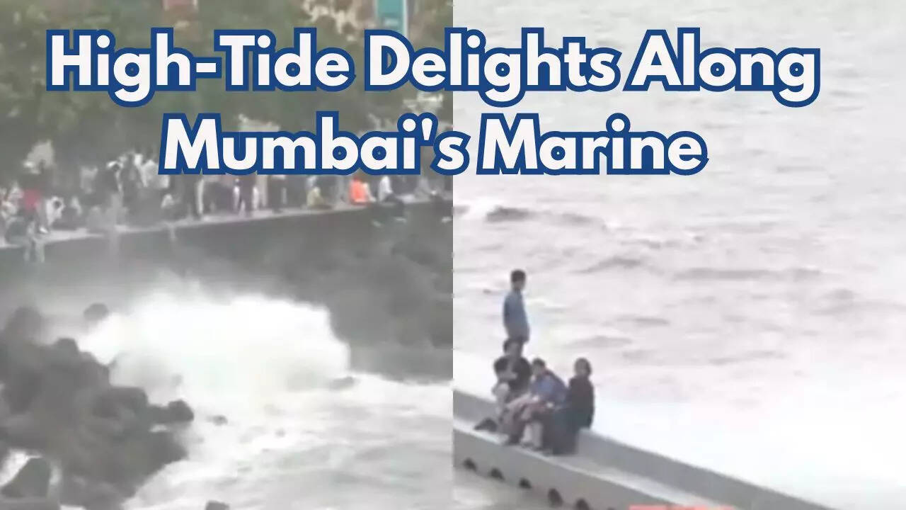 watch: mumbai's marine drive delights residents; will it get even better with more rain?