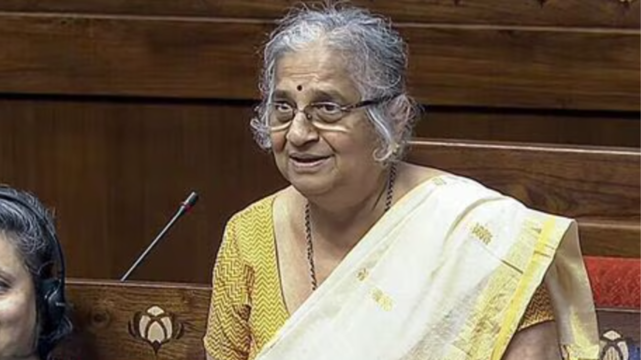 'yatra naryastu pujyante...': sudha murty, in maiden rajya sabha speech, touches upon women's health, tourism