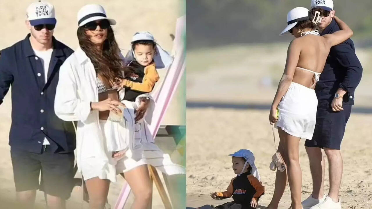 priyanka chopra stuns in bikini as she enjoys gold coast vacation with nick jonas, malti marie; pics go viral