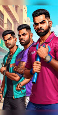 Dhoni Kohli Rohit Tendulkars GTA VI Inspired Look Goes Viral