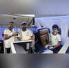 Coming Home Rohit Sharma Shares Pic Aboard Flight Back to India Players Expected to Reach Delhi On