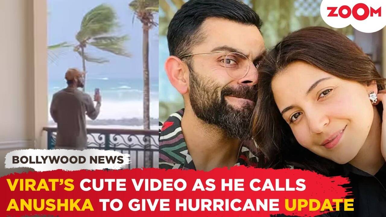 virat kohli adorably updates anushka sharma about barbados hurricane via video call. fans react