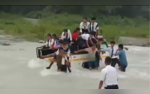 Video Locals Save School Children From Drowning After Van Falls In Bengal River