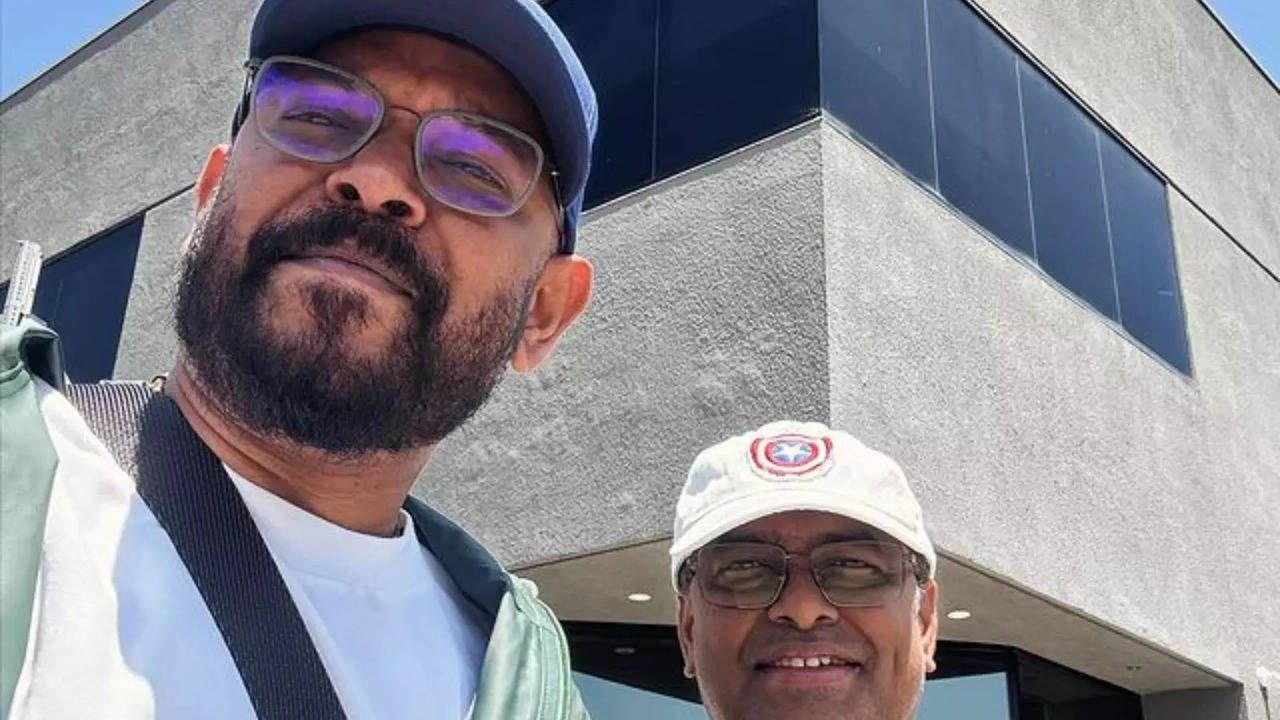 Venkat Prabhu In Front Of The Lola Studio In LA