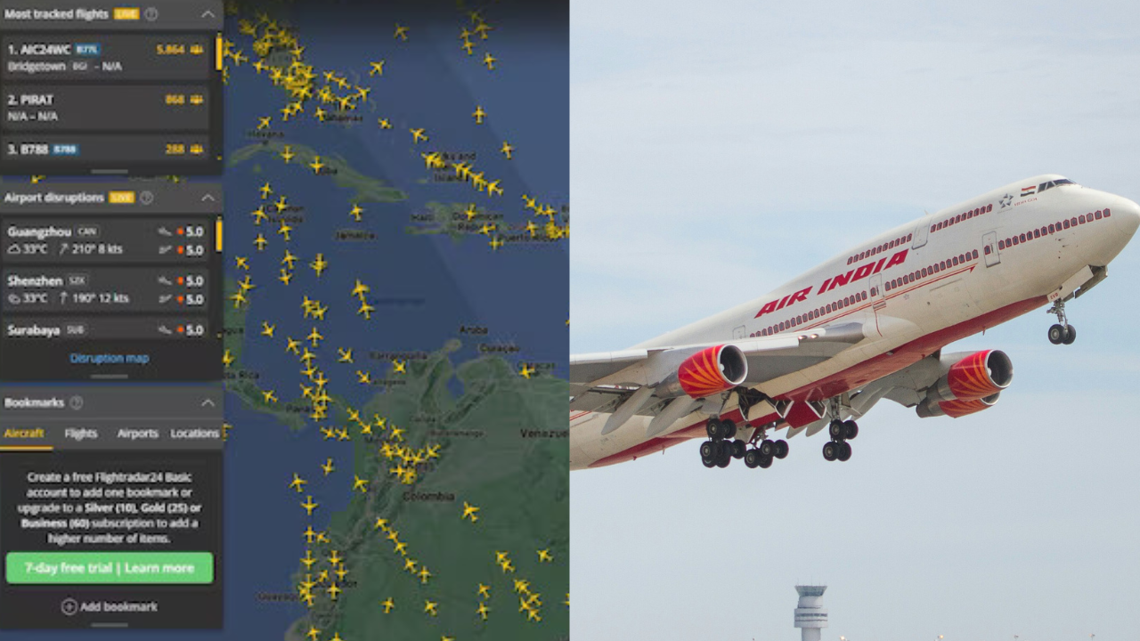 Team India's Flight From Barbados To New Delhi Sets Tracking Record