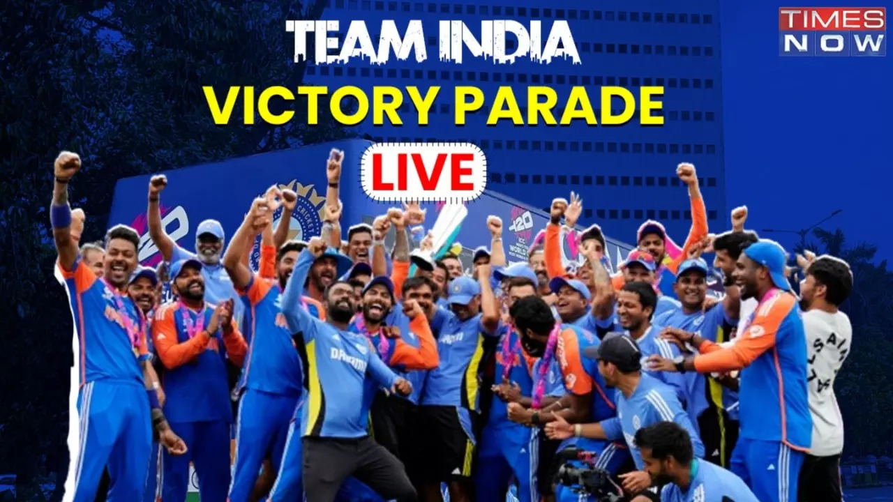 Team India T20 World Cup Celebration Live