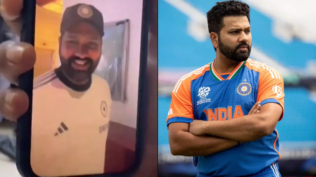 Rohit Sharma Adorable Act After T20 World Cup Win Caught On Camera