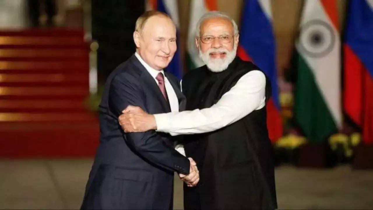 Modi Putin meet.