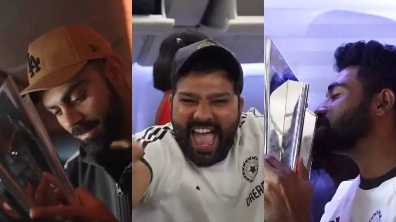 Team India's Mid Air Fun En Route To Delhi