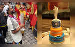 Indias T20 Winners The Indian Cricket Team Welcomed With Edible Cricket Bat And More At Delhis ITC Maurya