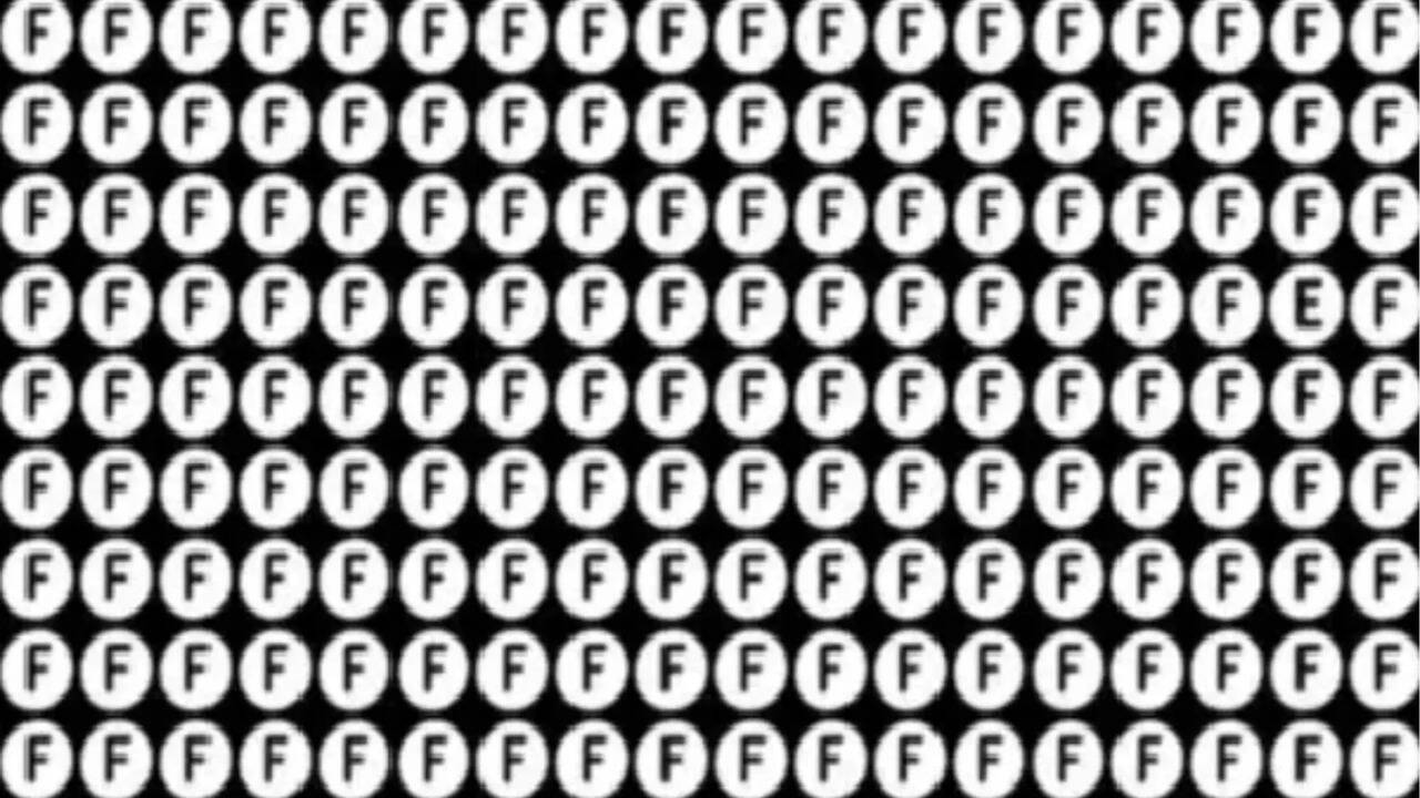  10 வினாடிகள் டைம்.. F எழுத்துக்குள் ஒளிந்திருக்கும் E-ஐ கண்டுபிடிக்கும் சவாலுக்கு ரெடியா? 