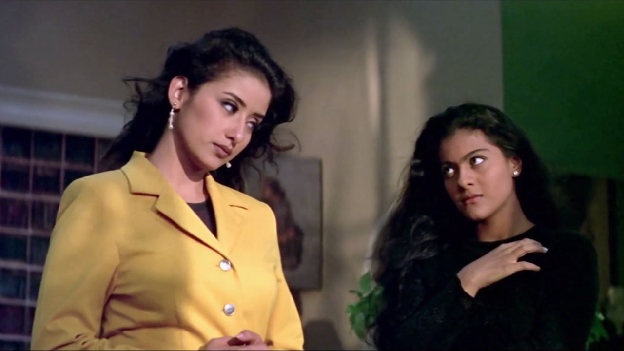 Manisha Koirala and Kajol in Gupt