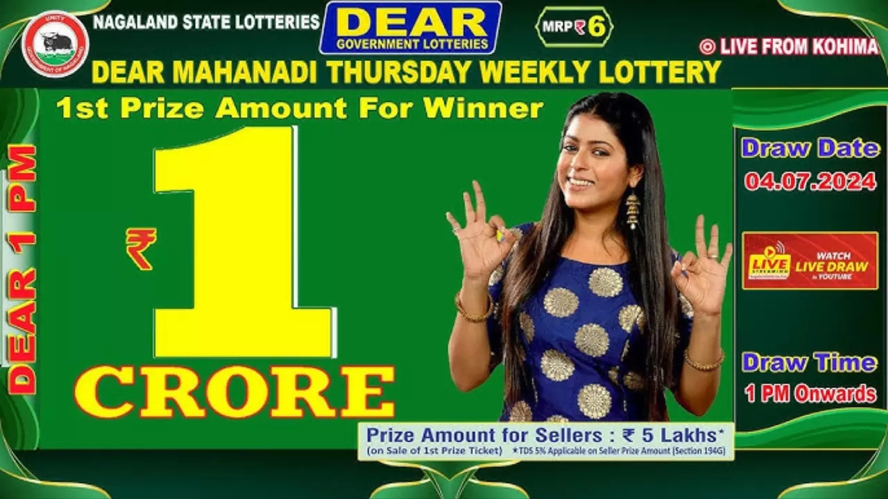 Dear Mahanadi Thursday Weekly Lottery results for July 4, 2024 drawing. | Dear Government Lotteries