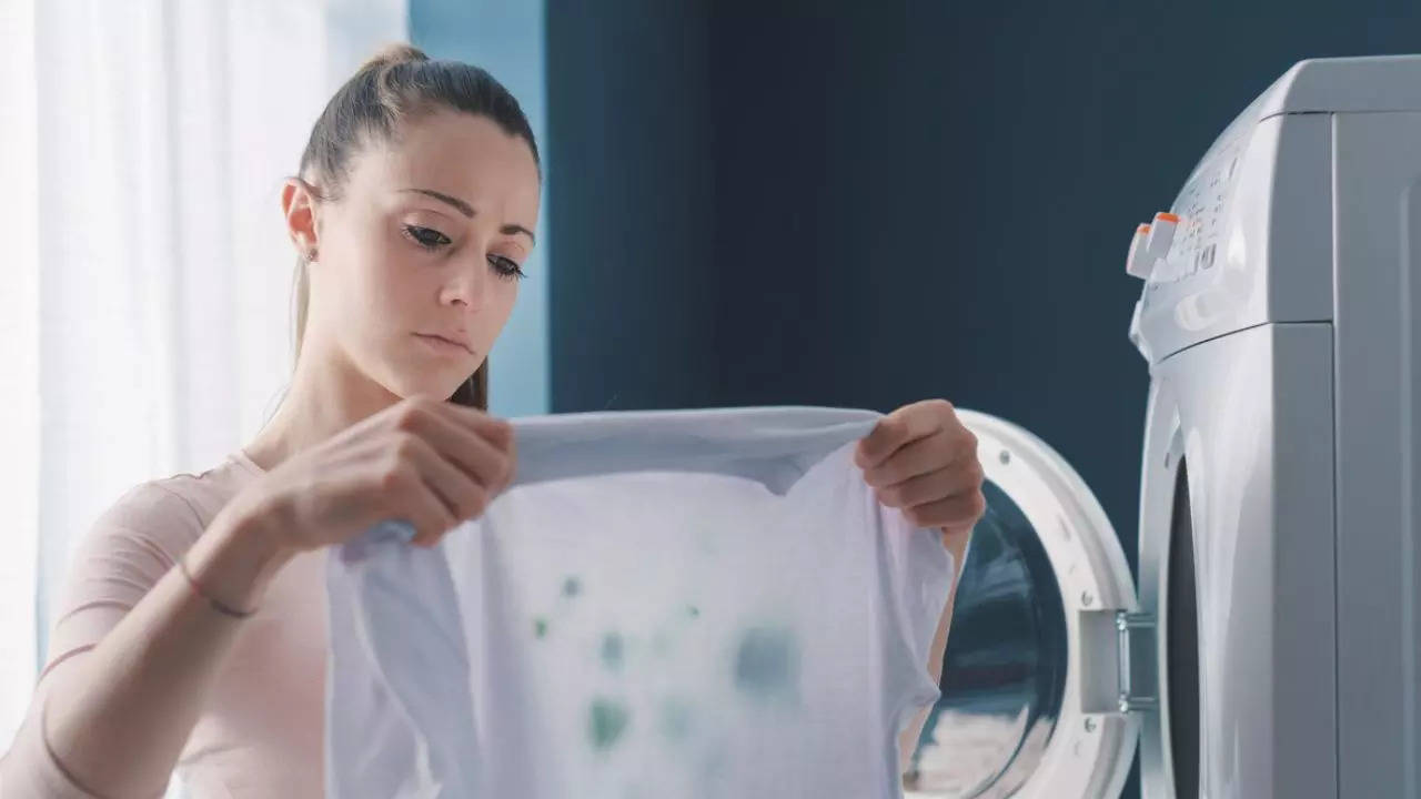 Woman washing clothes