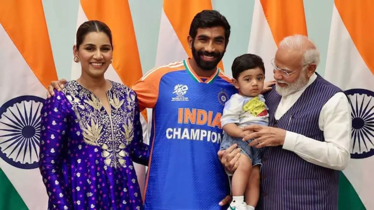 India's PM Narendra Modi Shares Lovable Moment With Jasprit Bumrah's Son; Pic Goes Viral