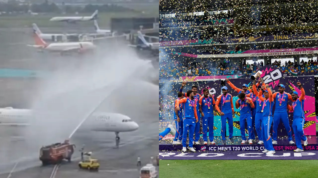 Indian Cricket Team Receive Heroic 'Water Tribute'
