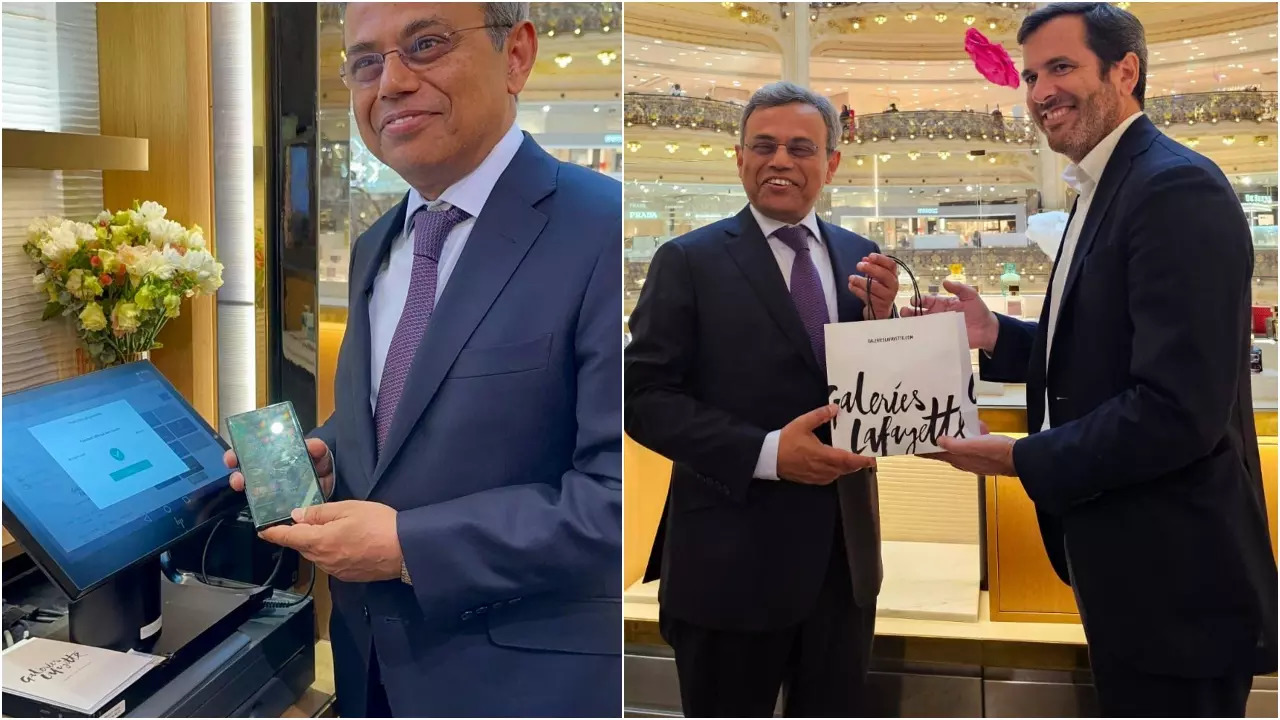 Historic Moment! India Launches UPI Payments at world-renowned Galeries Lafayette in Paris