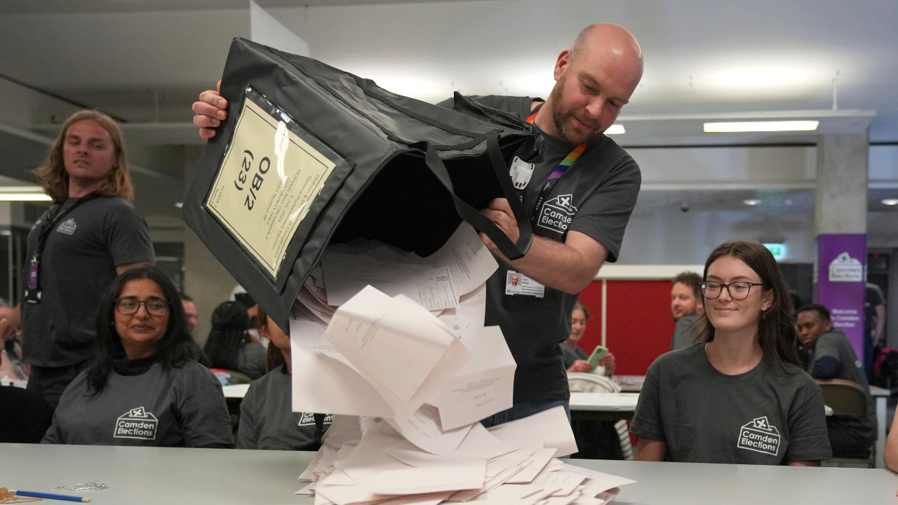 UK elections counting - AP