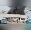 Massive Fire Breaks Out At Automobile Centre In Chhattisgarhs Raipur - VIDEO