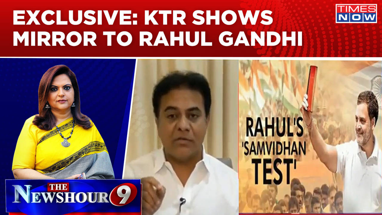 'Rahul Gandhi's Hypocrisy Stands Exposed': BRS Working President KT Rama Rao Exclusive On Newshour