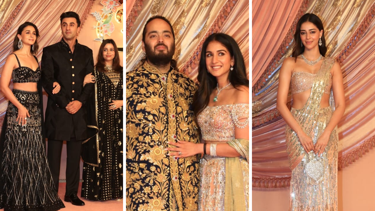 Anant Ambani-Radhika Merchant Sangeet: Alia bhatt Ranbir kapoor, Ananya  Panday-Aditya Roy Kapur And More Arrive In Style | Times Now