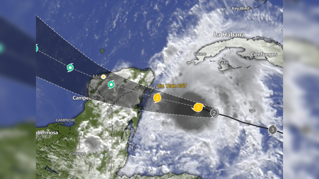 Hurricane Beryl's Path