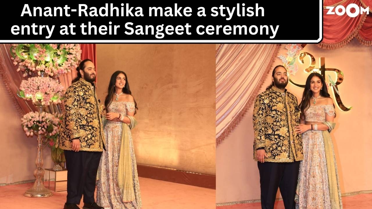 Anant Ambani-Radhika Merchant Sangeet: The couple makes a royal entry