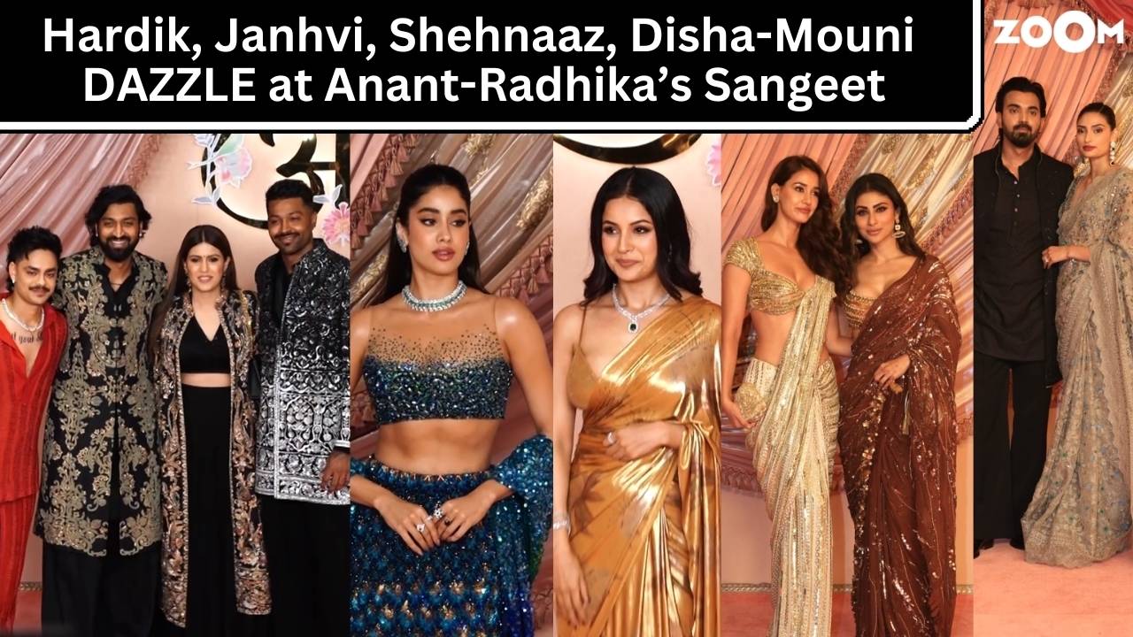 Anant-Radhika's sangeet ceremony: Hardik Pandya, Janhvi Kapoor, Shehnaaz Gill, Disha-Mouni arrive in style