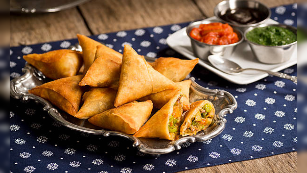 rice flour samosa recipe no maida tea snacks