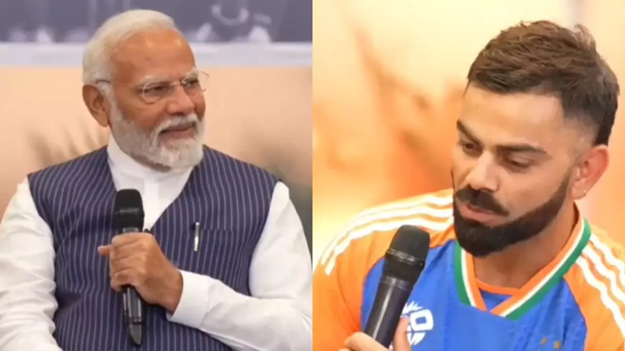 Virat Kohli Interacts With PM Modi