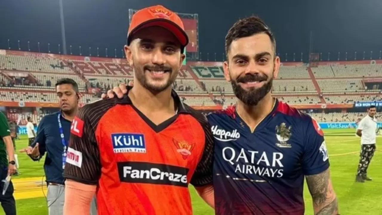 Nitish Reddy with Virat Kohli