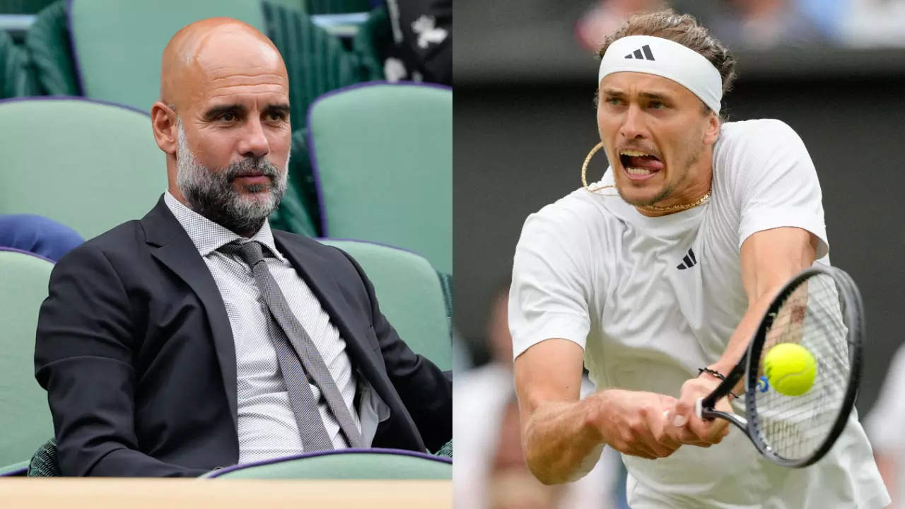 Alexander Zverev and Pep Guardiola