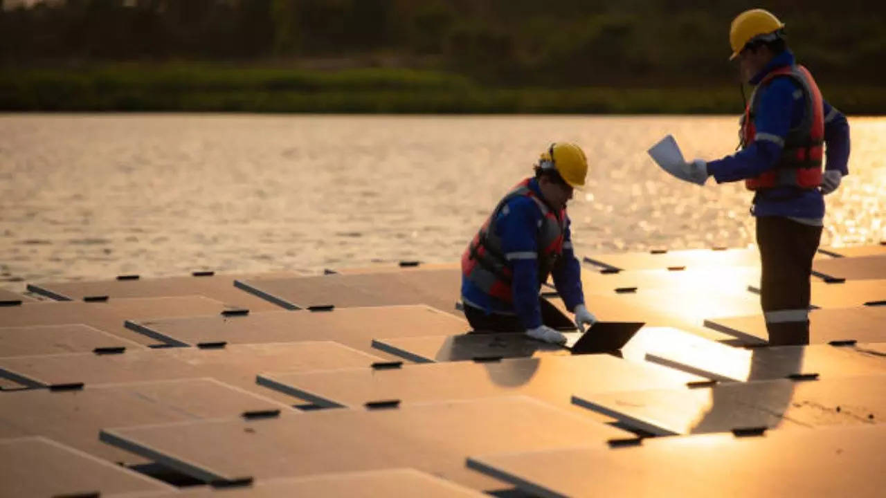 Representative Image: Floating Solar Panels