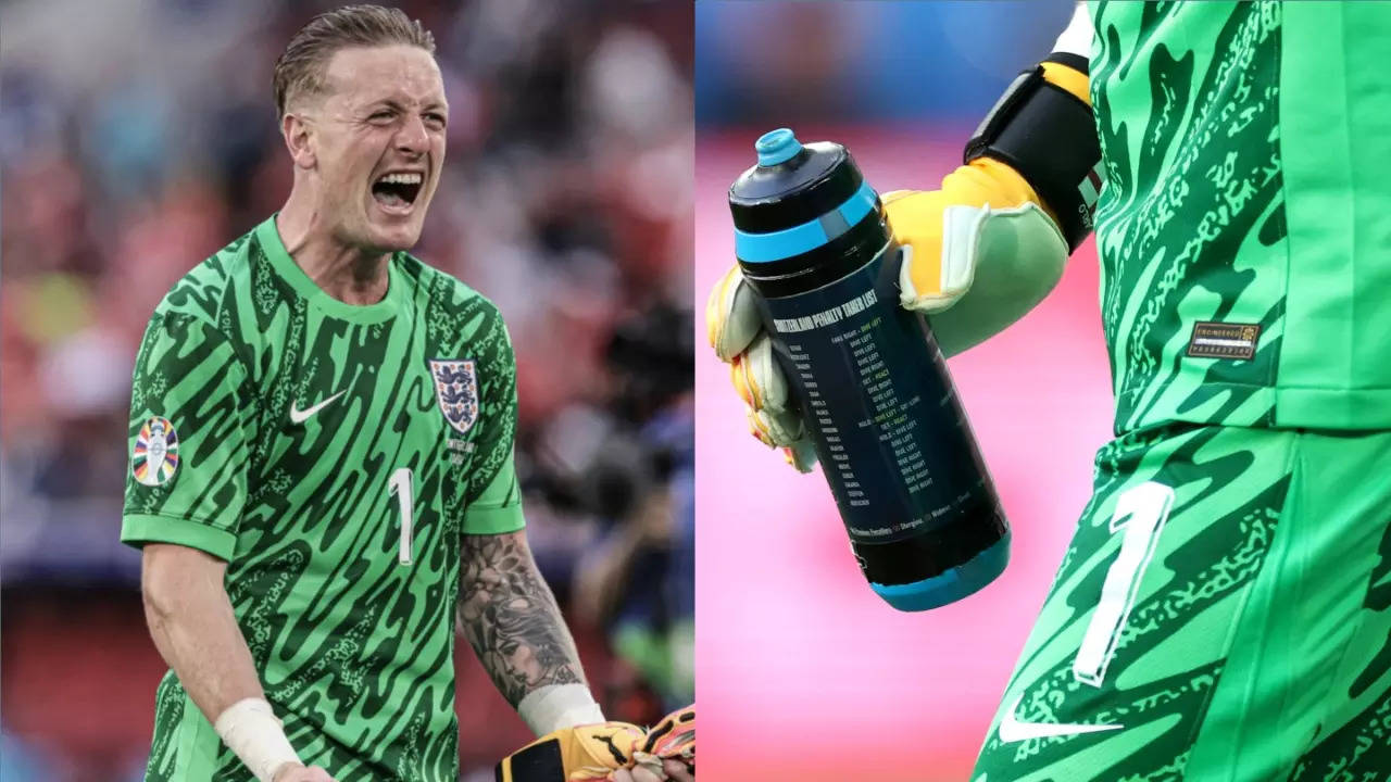 Jordan Pickford's Water-Bottle Main HERO Behind England's Quarter-Final Triumph Over Switzerland : Here's Why