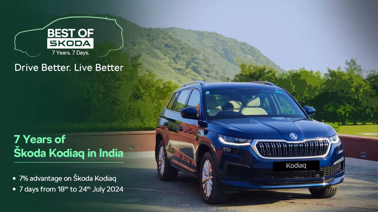 Škoda Auto celebrates 7th anniversary of the Kodiaq in India.