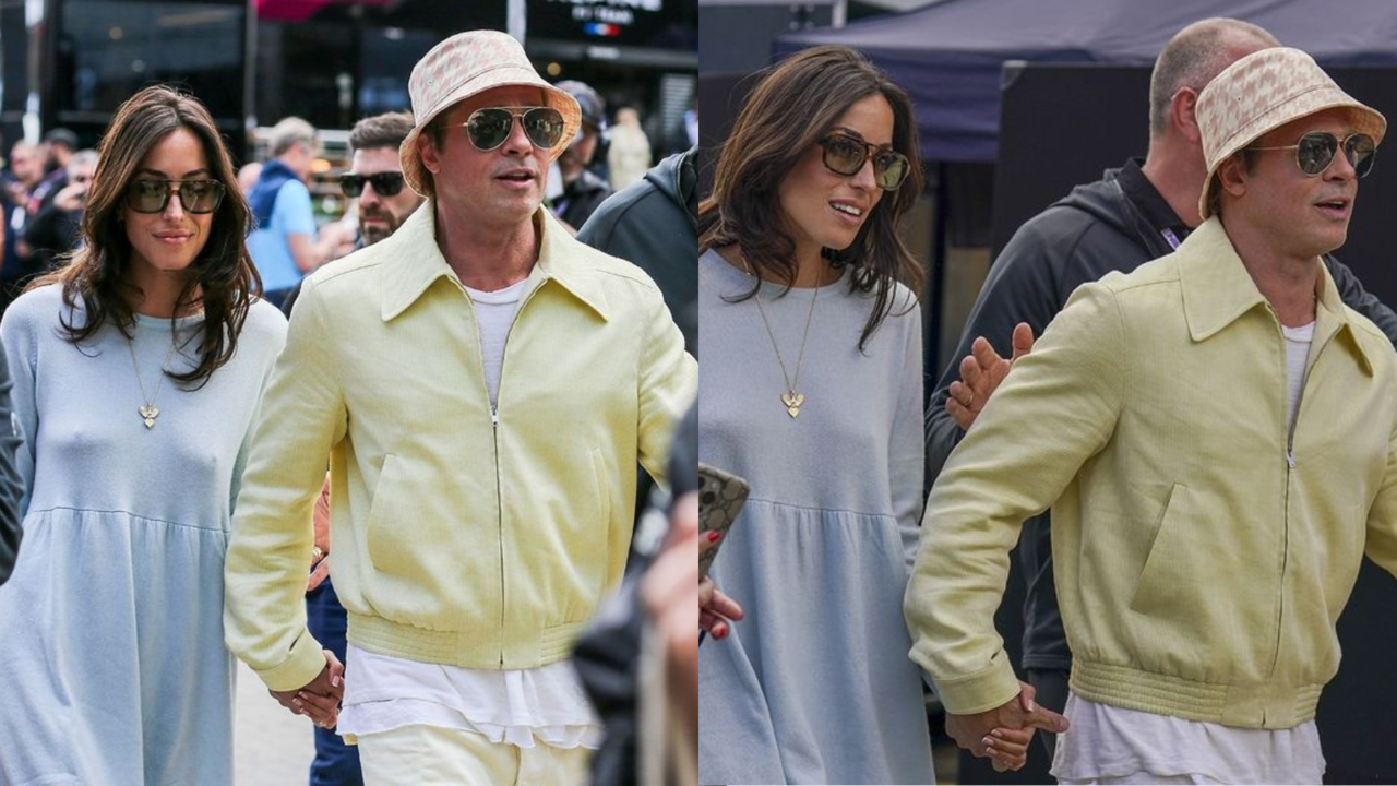 It's Official! Brad Pitt Holds Hands With Girlfriend Ines de Ramon At British Grand Pix, Pics Go Viral