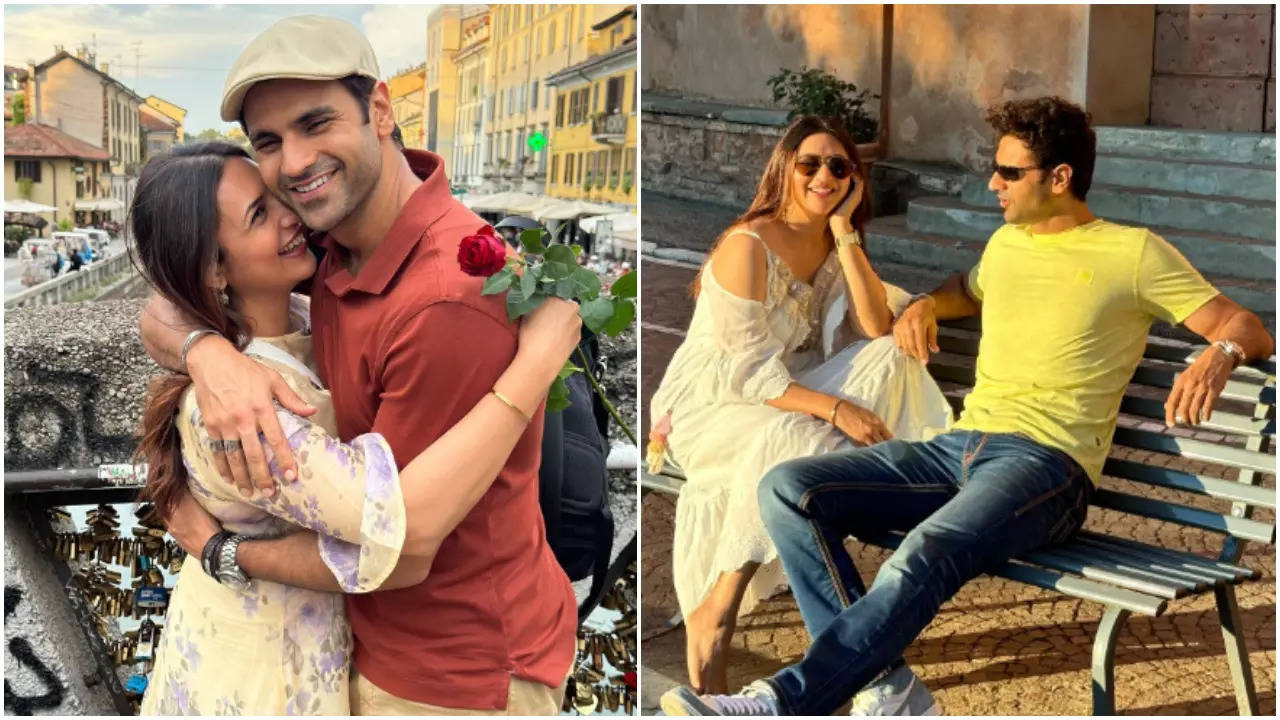 Divyanka Tripathi-Vivek Dahiya Jet Off To Europe For 8th Anniversary, See 'Khoobsurat' Pics