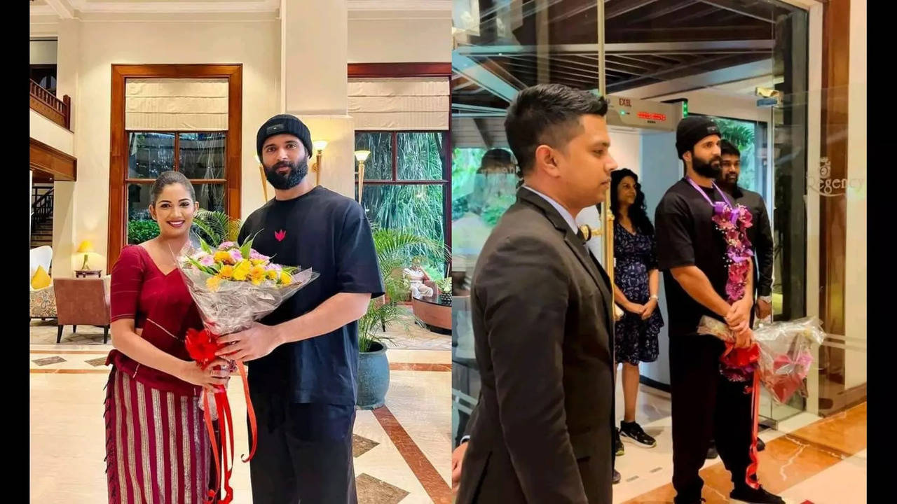 Vijay Deverakonda arrives in Sri Lanka