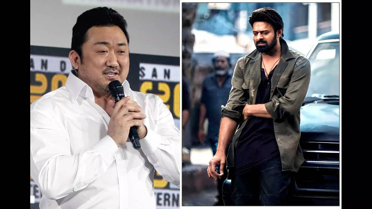 South Korean Actor Ma Dong-Seok and Prabhas