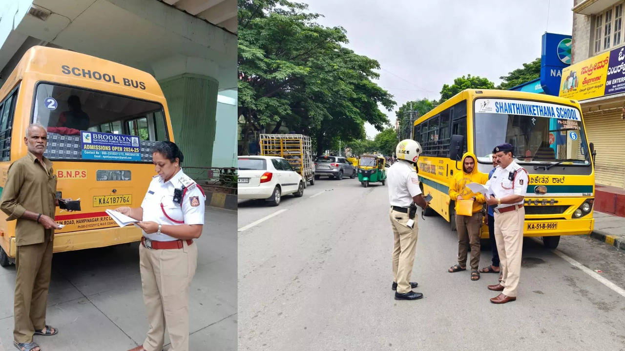 case has been registered against who drives school bus with drunk alcohol in bangalore