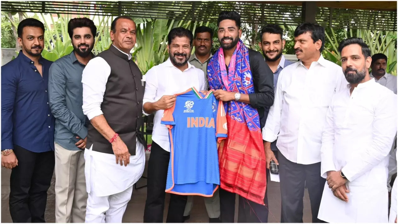 Telangana CM Felicitates Mohammed Siraj For T20 World Cup Win, Rewards Government Job & Residential Plot