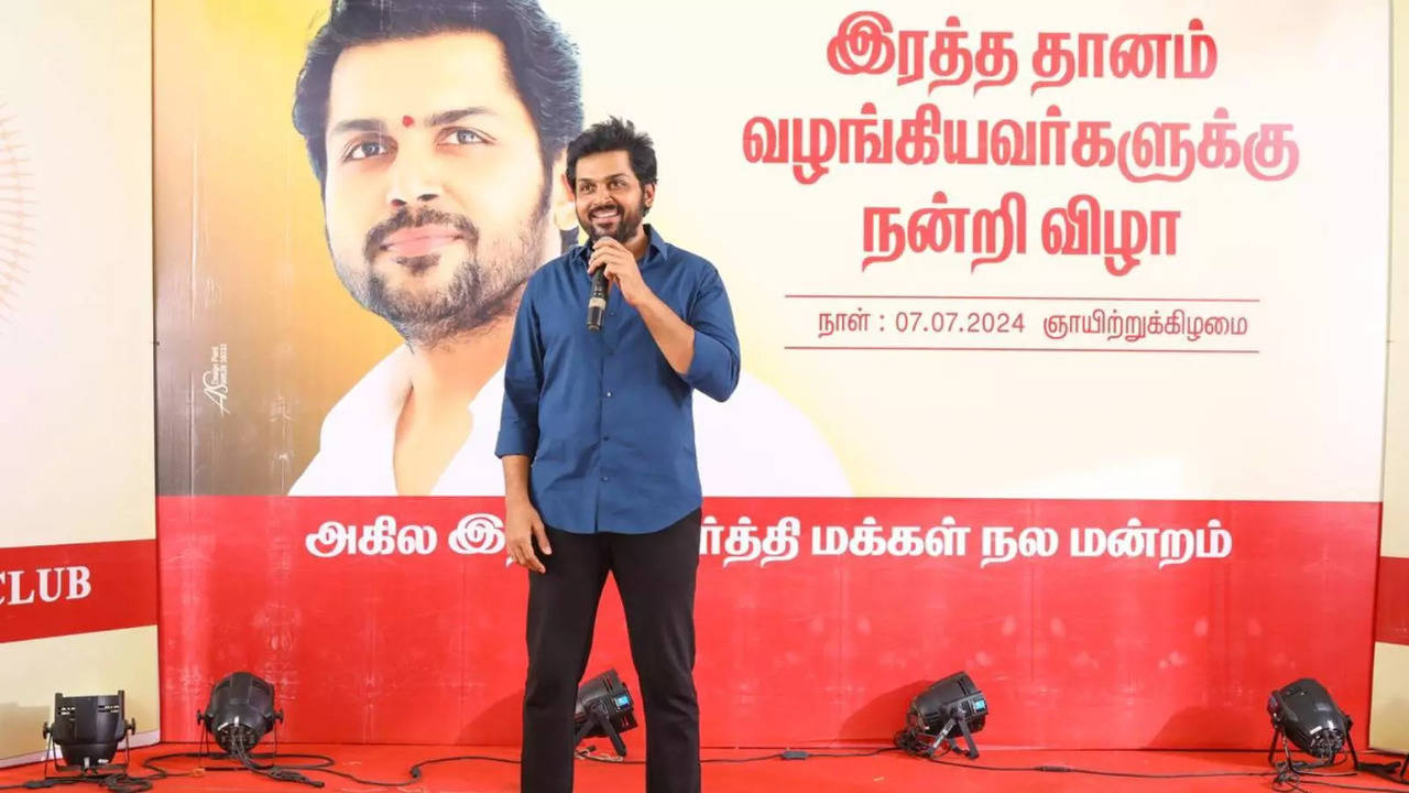 Karthi Treats Blood Donor Fans To A Feast