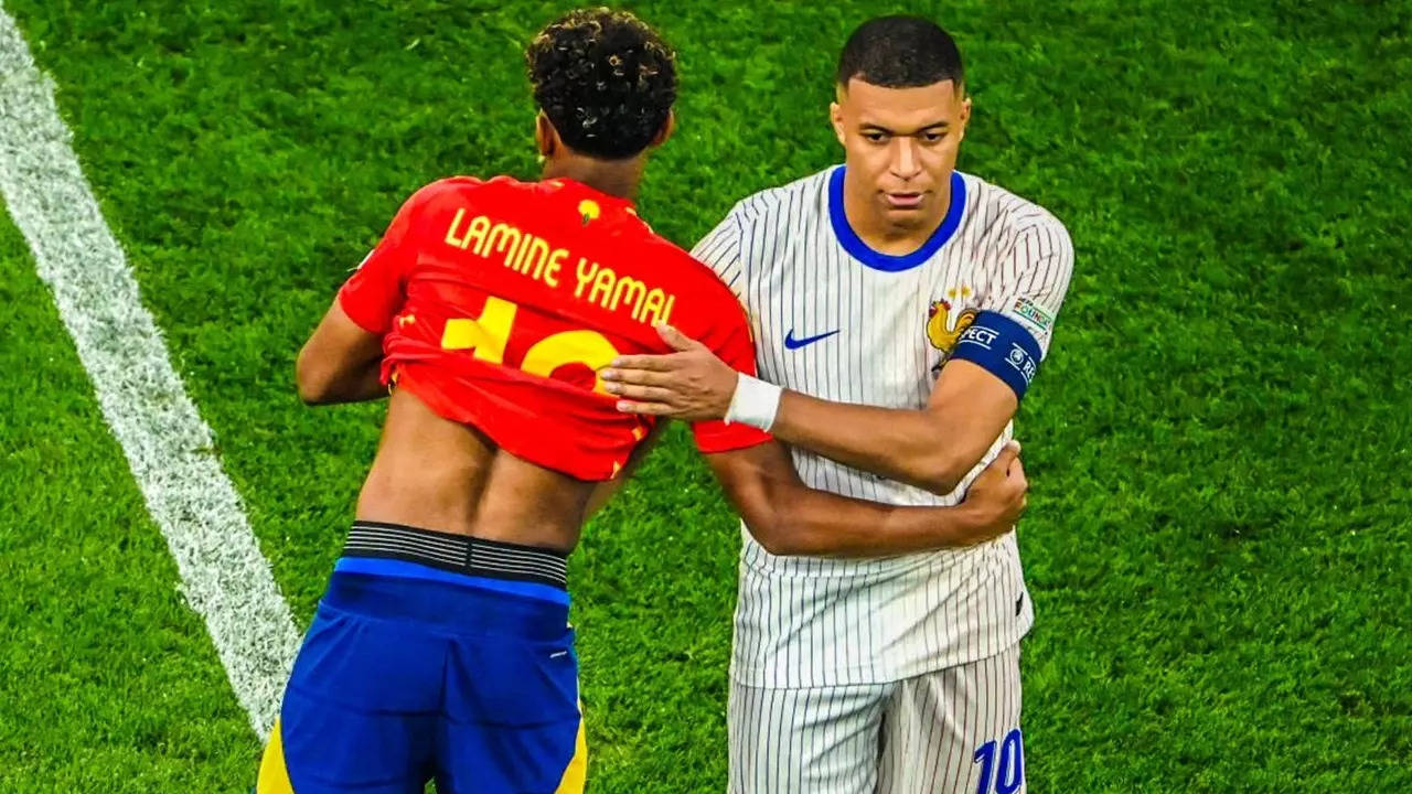 Kylian Mbappe and Lamine Yamal