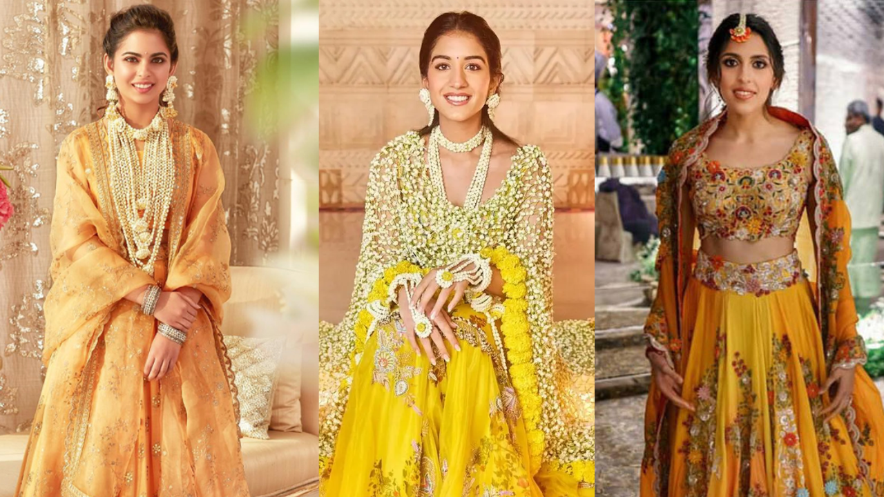 Ambani ladies on their haldi ceremony