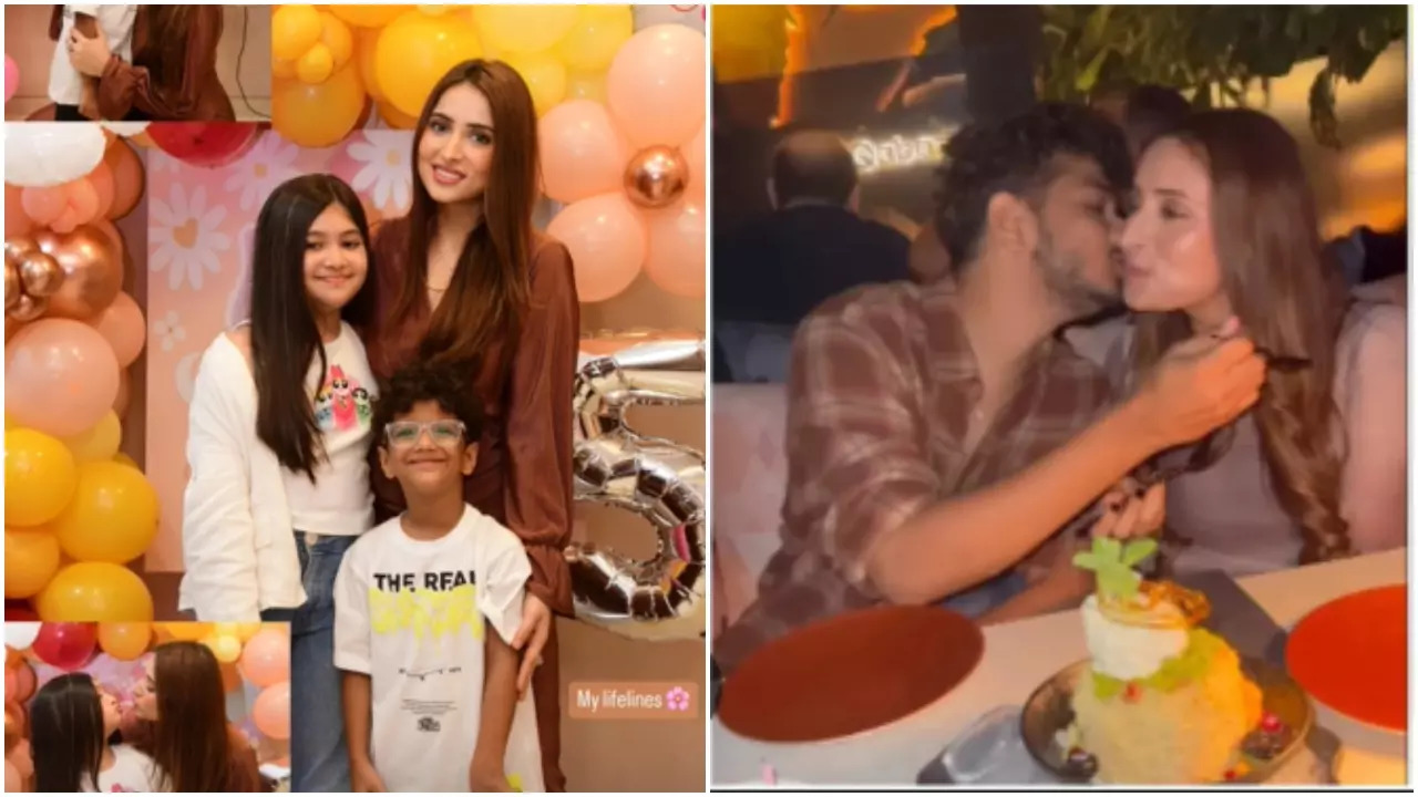 Munawar Faruqui’s Wife Mehzabeen Coatwala Shares Pics With Their Kids, Calls them Her 'Lifelines’