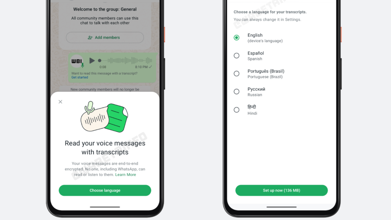 WhatsApp users can now transcribe voice messages. Here’s how