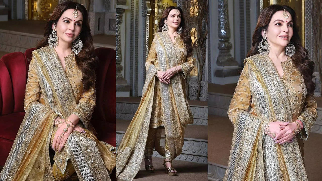 nita ambani revives 150 year old hyderabadi chaugoshiya tradition with exquisite kurta and khada dupatta